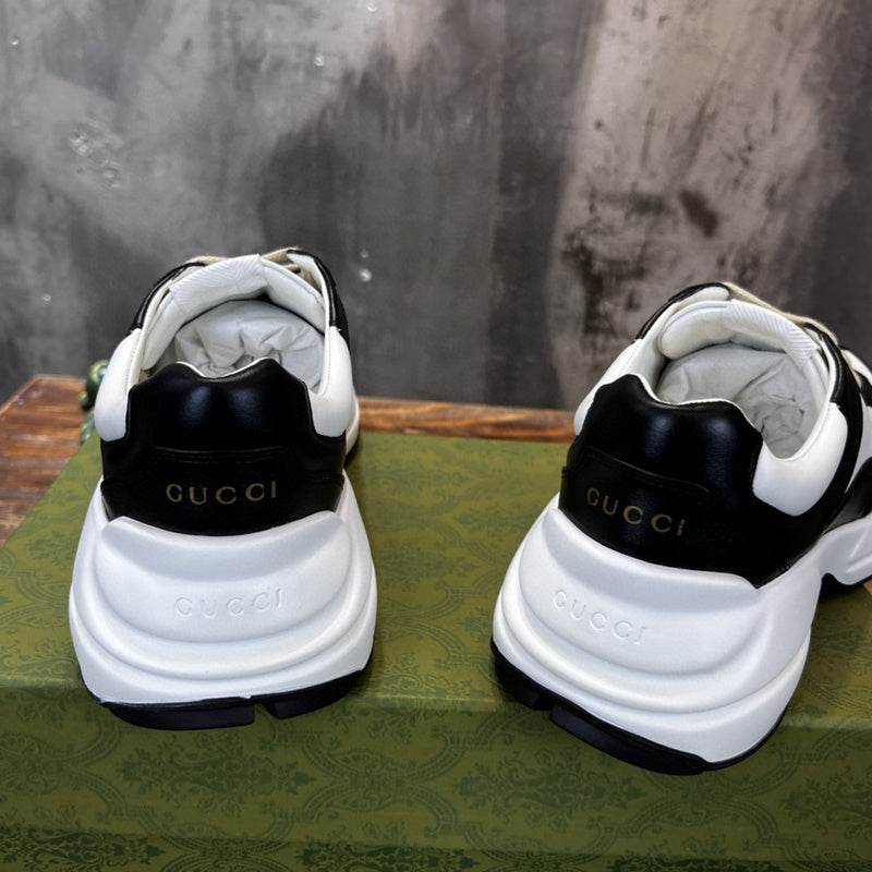 Gucci sneakers detailed view showing premium designer craftsmanship