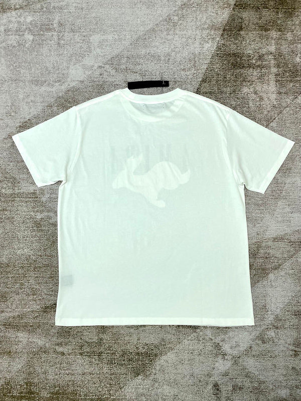 Close-up of Amiri t-shirt craftsmanship