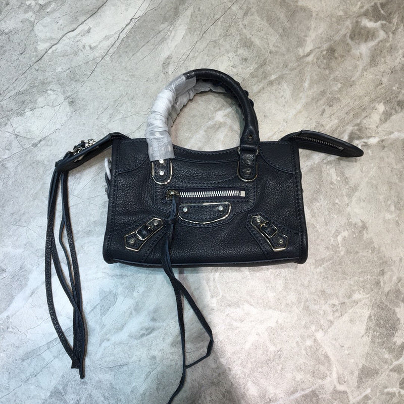 Sleek Vegan Leather Handbag - Refined Silhouette | Women's Statement Accessory #699 - back view (image 4) of designer-inspired handbag