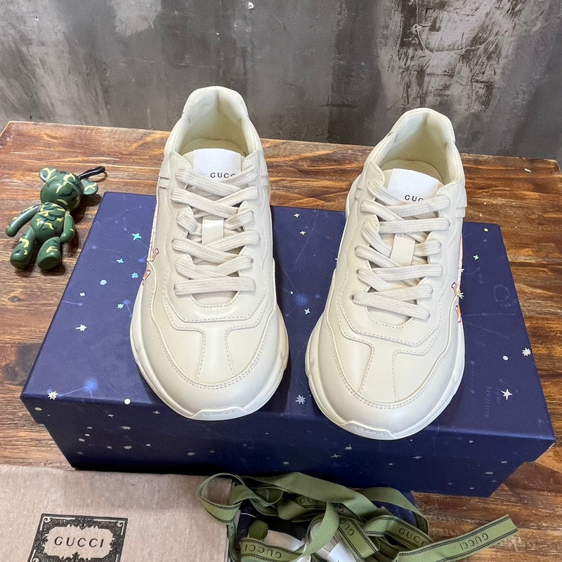 Gucci bold contrast luxury sneakers view 10 sleek tonal finish