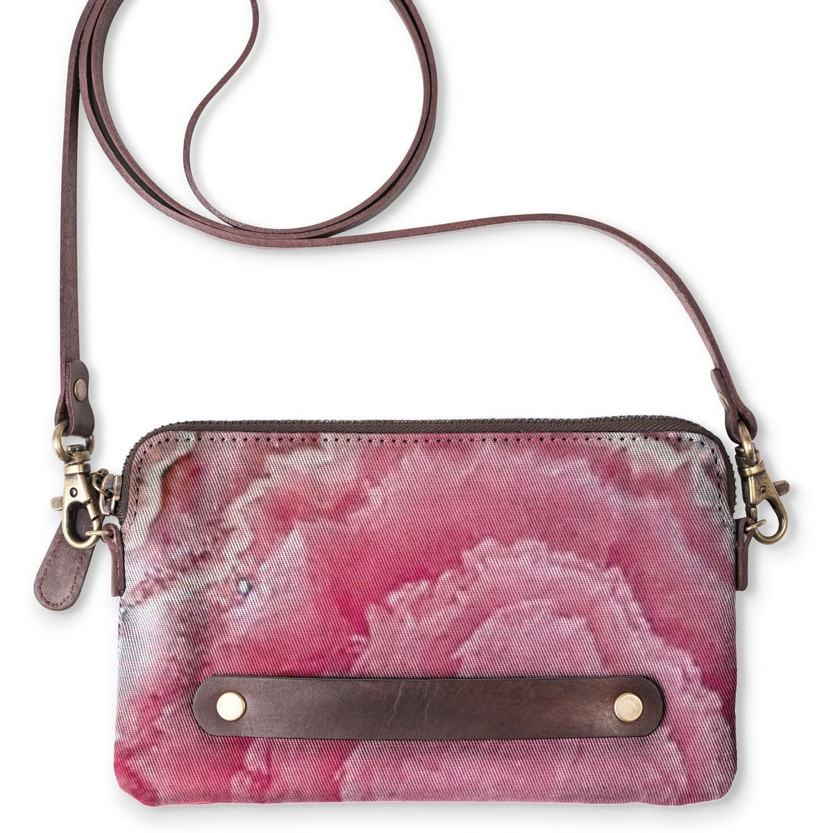 Ziva's Charm clutch bag – side angle view (one versatile size)