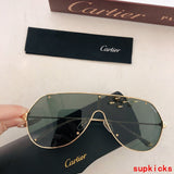 Close-up detail view of Cartier unisex sunglasses