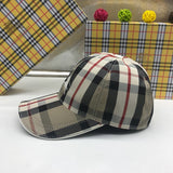 Close-up detail view of Burberry unisex cap