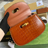 Side profile of premium statement women's handbag – women's designer-style accessory