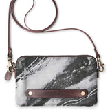 Ziva's Charm clutch bag – side angle view (one versatile size)