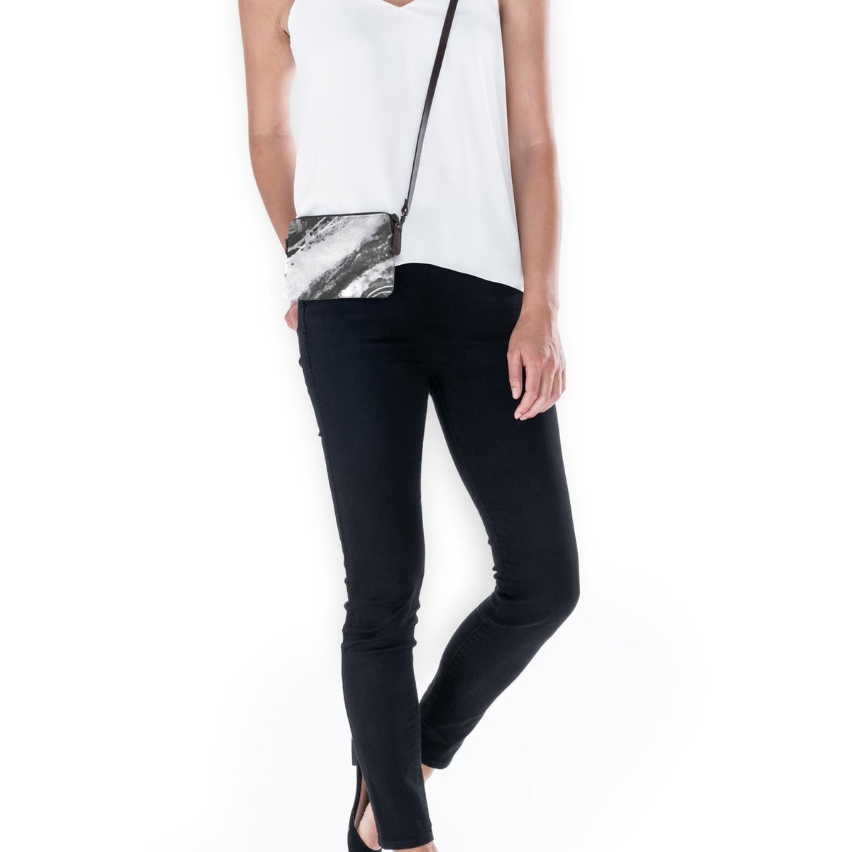 Ziva's Charm clutch bag – close-up view (one versatile size)