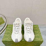 Gucci muted earth tones luxury sneakers view 4 retro runner design