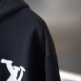 Full styled look of Louis Vuitton luxury clothing with relaxed-fit cut
