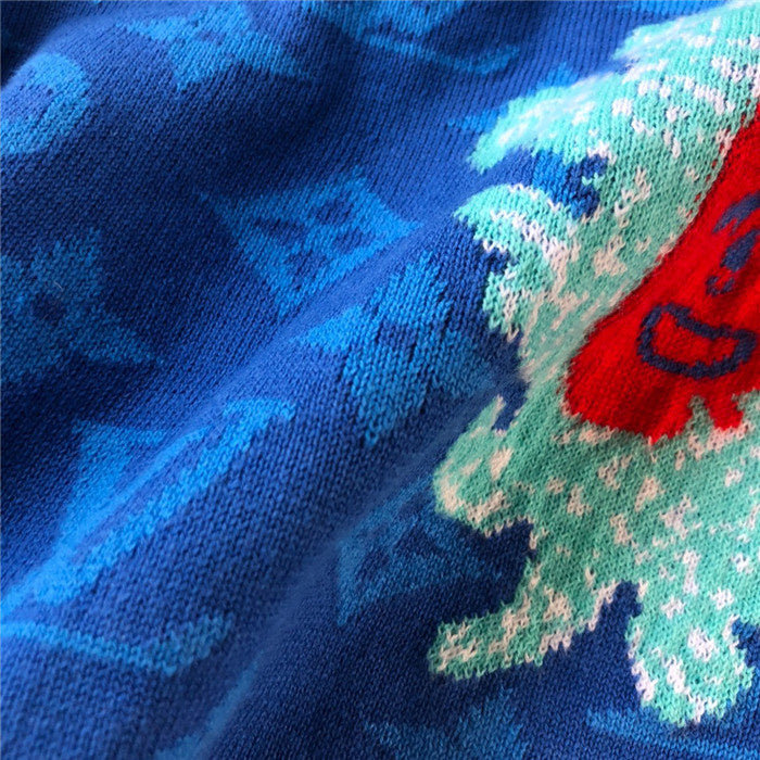 Front view of Louis Vuitton cotton t-shirt with label-forward styling