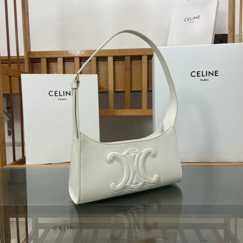 Side profile of chic structured women's handbag – women's everyday handbag