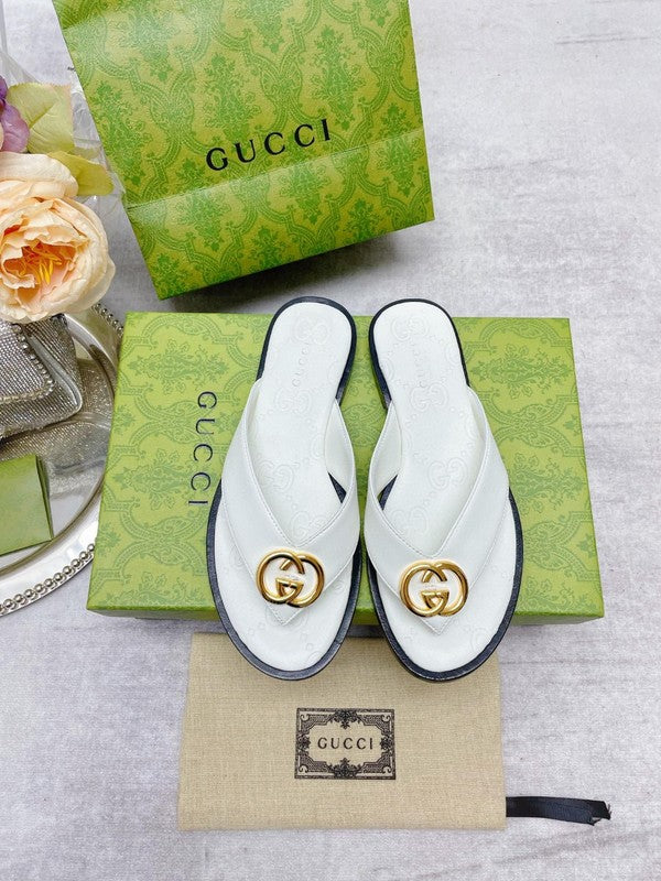 Gucci Streetwear sneakers in neutral cream streetwear statement look front view