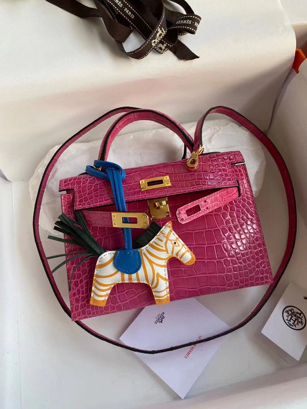 Close-up detail of sophisticated bag design