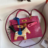 Close-up detail of sophisticated bag design