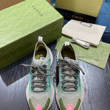 Gucci soft grey luxury sneakers view 10 premium leather build