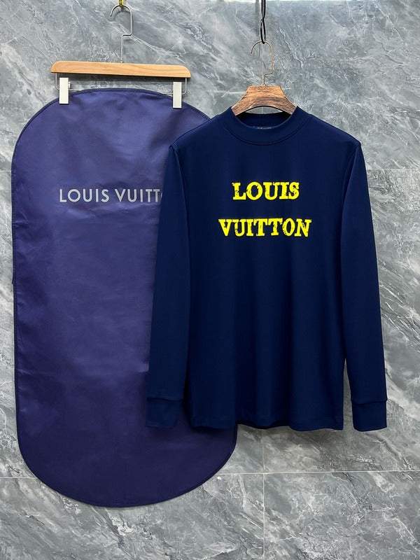 Front view of Louis Vuitton luxury clothing with streetwear-inspired cut