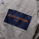 Close-up detail shot of Louis Vuitton luxury clothing with tailored silhouette