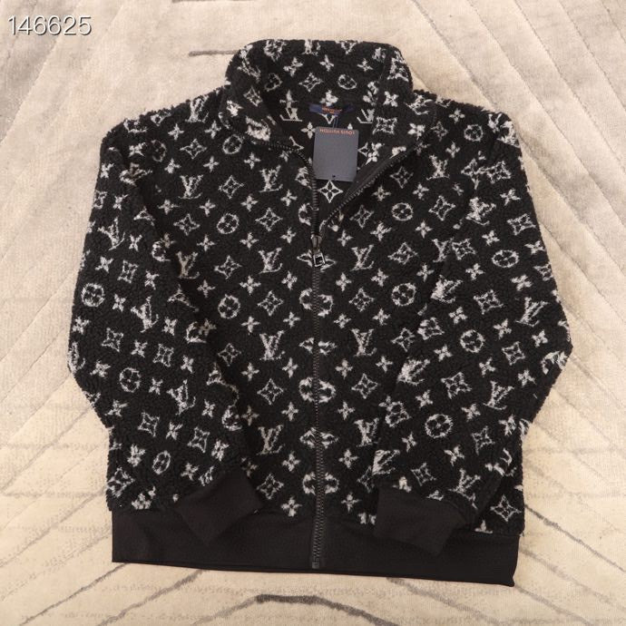 Side profile of Louis Vuitton luxury clothing with relaxed-fit cut