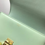 Top view of sleek chic women's handbag – women's statement bag