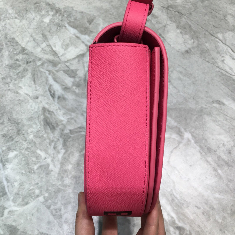 Chic Vegan Leather Handbag - Understated Luxury Look | Women's Designer-Inspired Purse #820 - back view (image 4) of designer-inspired handbag