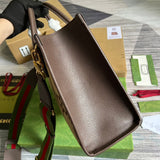 Top view of signature statement women's handbag – women's luxury handbag