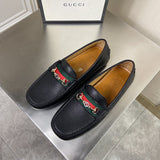 Gucci Casual sneakers in all-black retro runner design front view