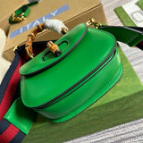 Side view of graceful structured handbag