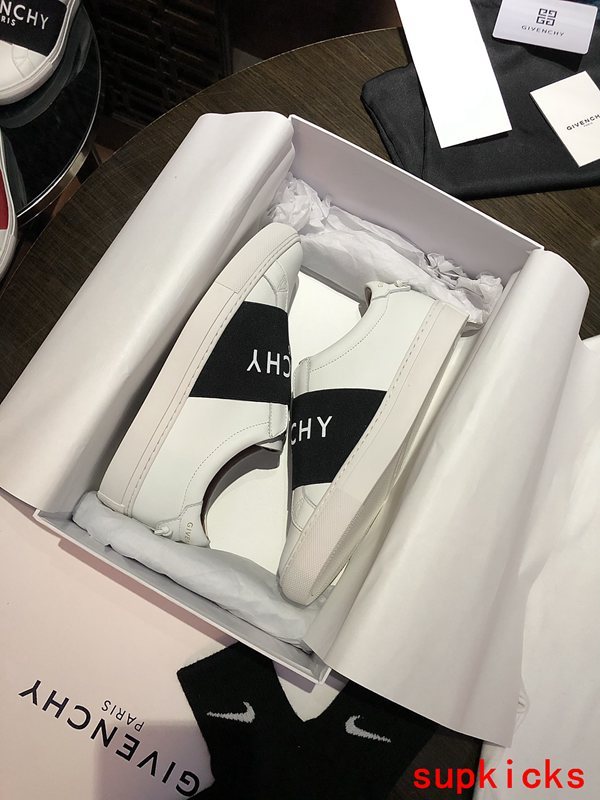 Givenchy shoes Style 084 - front view, statement logo accent