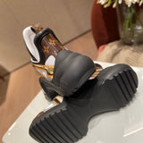 Louis Vuitton Beige Ankle Strap Heels - Toe Detail View