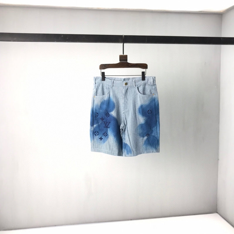 Front view of Louis Vuitton luxury clothing with logo-detail design