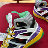 Gucci stone beige luxury sneakers view 4 bold athletic profile