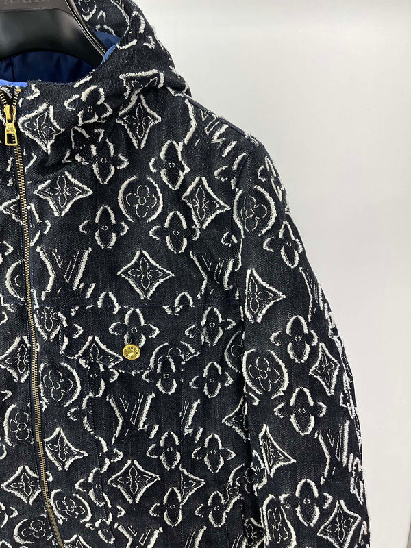 Flat lay presentation of Louis Vuitton luxury clothing with contemporary cut