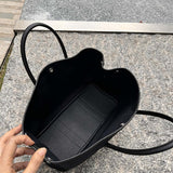Statement handbag styled for everyday wear