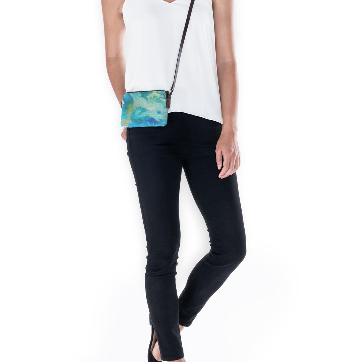 Ziva's Charm clutch bag – close-up view (one versatile size)