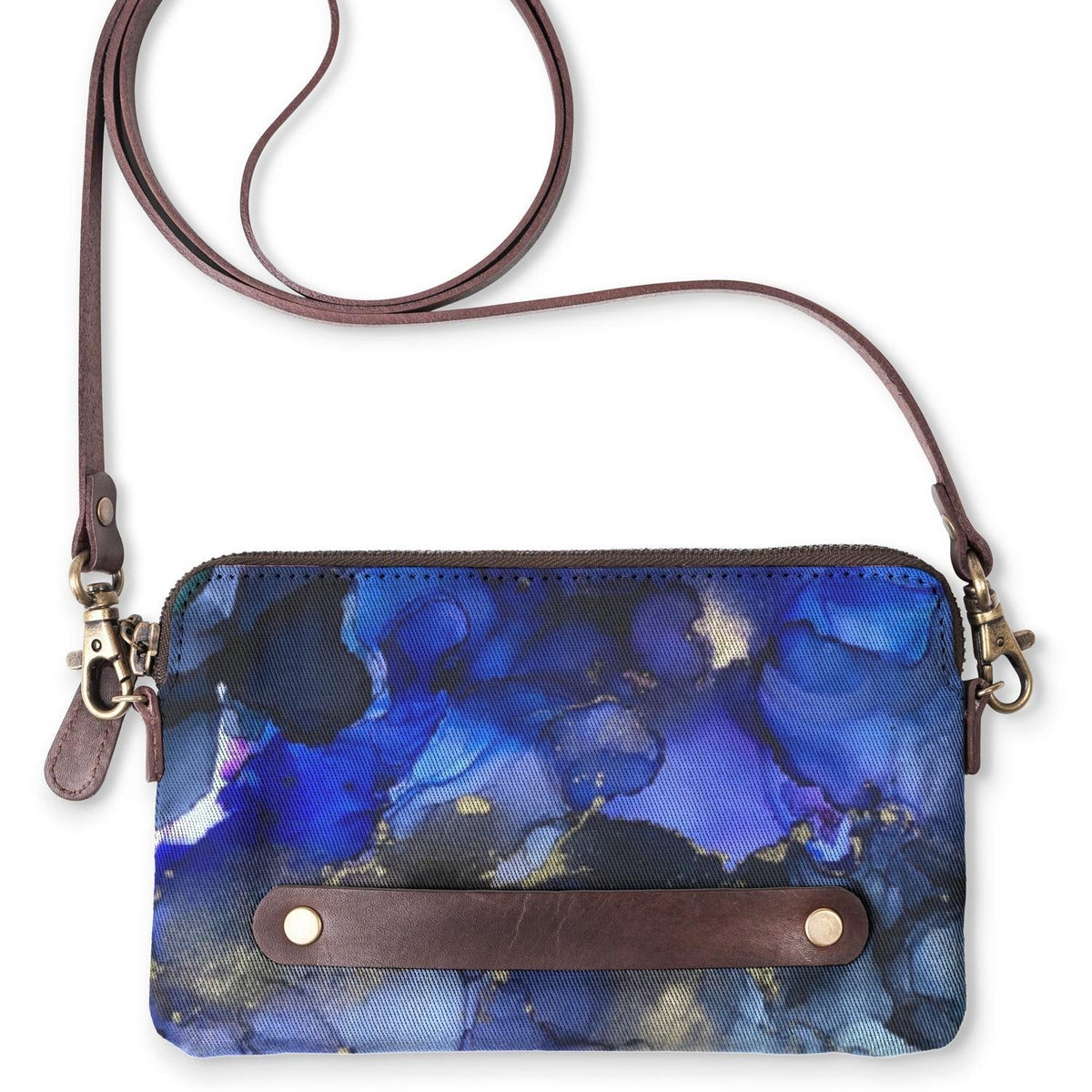 Ziva's Charm clutch bag – side angle view (one versatile size)