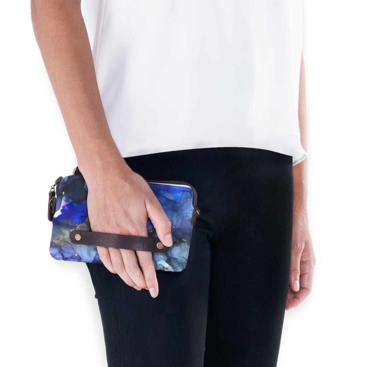 Ziva's Charm clutch bag – styled view (one versatile size)