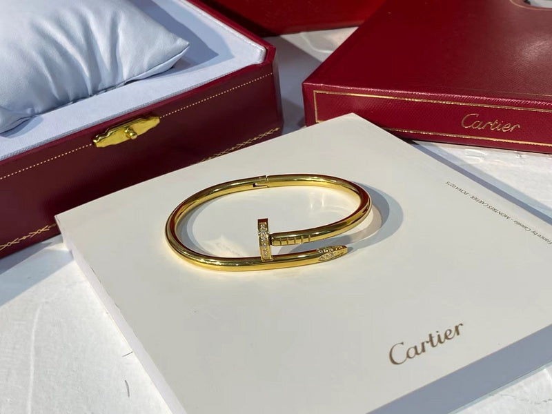 Close-up detail view of Cartier unisex jewelry piece
