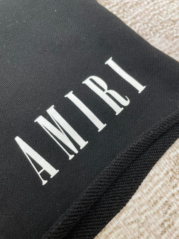 Close-up of Amiri t-shirt craftsmanship
