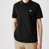 Back view of Lacoste luxury clothing with signature branding