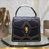 Structured Vegan Leather Handbag - Understated Luxury Look | Women's Fashion Handbag #1790 - texture close-up (image 9) of designer-inspired handbag