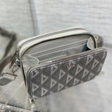 Front view of classic sleek women's handbag – women's luxury accessory