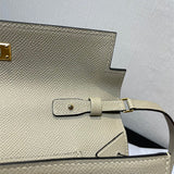  clean-lined carryall bag styled with outfit 30