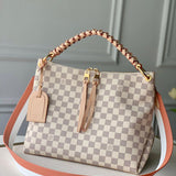 Front view of classic everyday-luxe women's handbag – women's everyday handbag