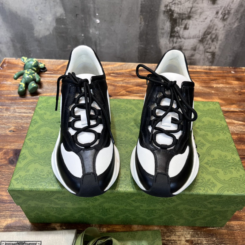 Gucci neutral cream luxury sneakers view 8 sleek tonal finish