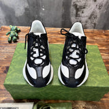 Gucci neutral cream luxury sneakers view 8 sleek tonal finish