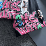 Close-up detail shot of Louis Vuitton cotton t-shirt with relaxed-fit cut