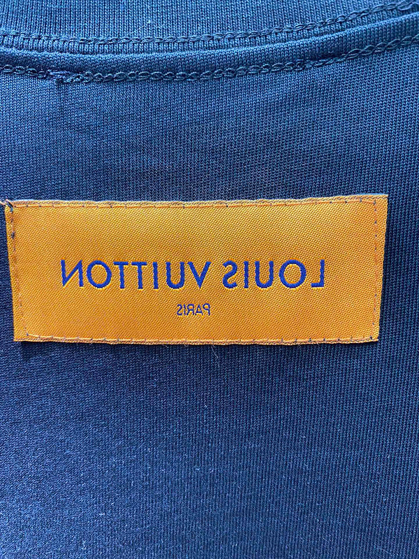 Front view of Louis Vuitton cotton t-shirt with runway-inspired design