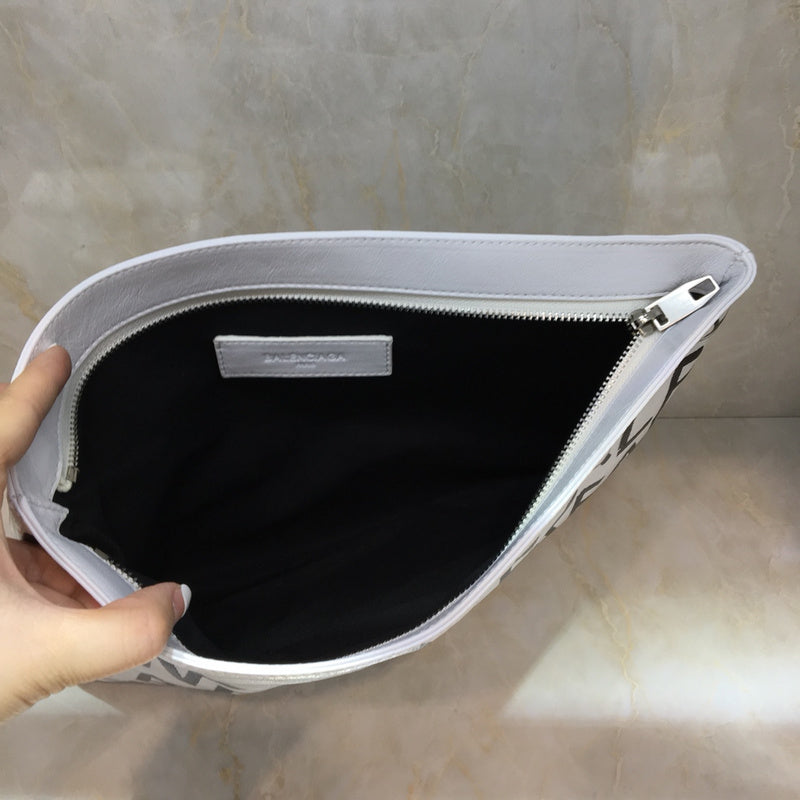 Bold Faux Leather Handbag - Smooth Faux-Leather Exterior | Women's Everyday Carry Handbag #1029 - back view (image 4) of designer-inspired handbag
