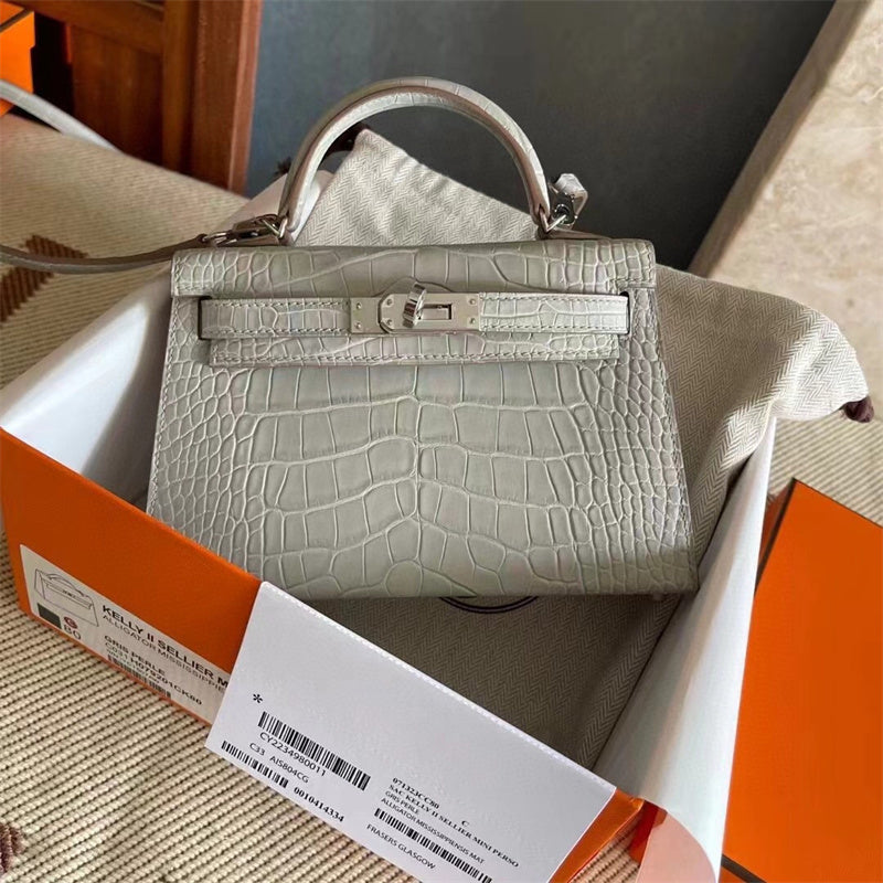 Tailored bag shown from front angle