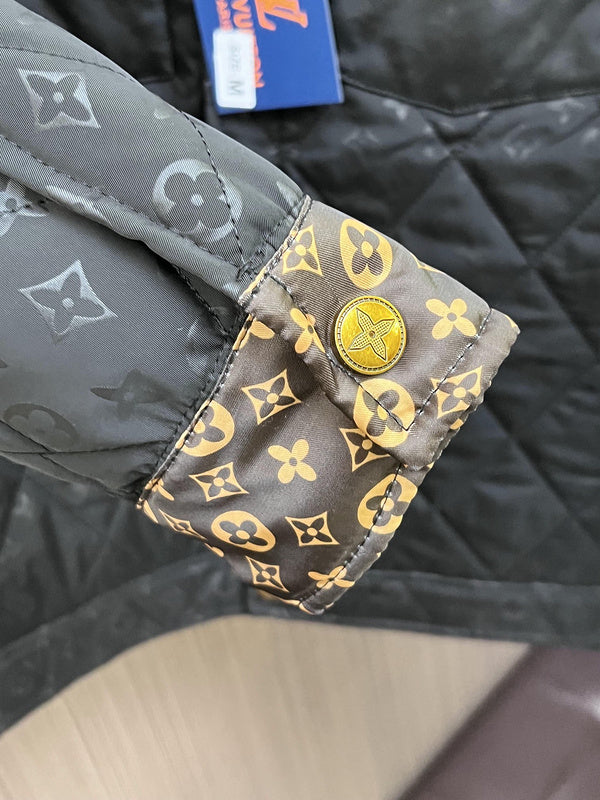 Back view of Louis Vuitton luxury clothing with streetwear-inspired cut