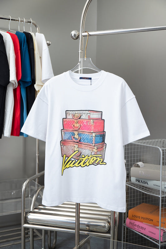 Back view of Louis Vuitton cotton t-shirt with relaxed-fit cut